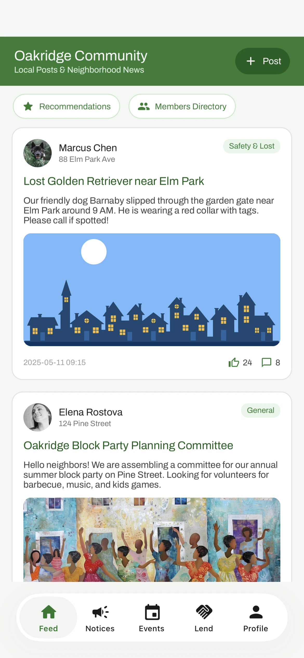 Community Hub template
