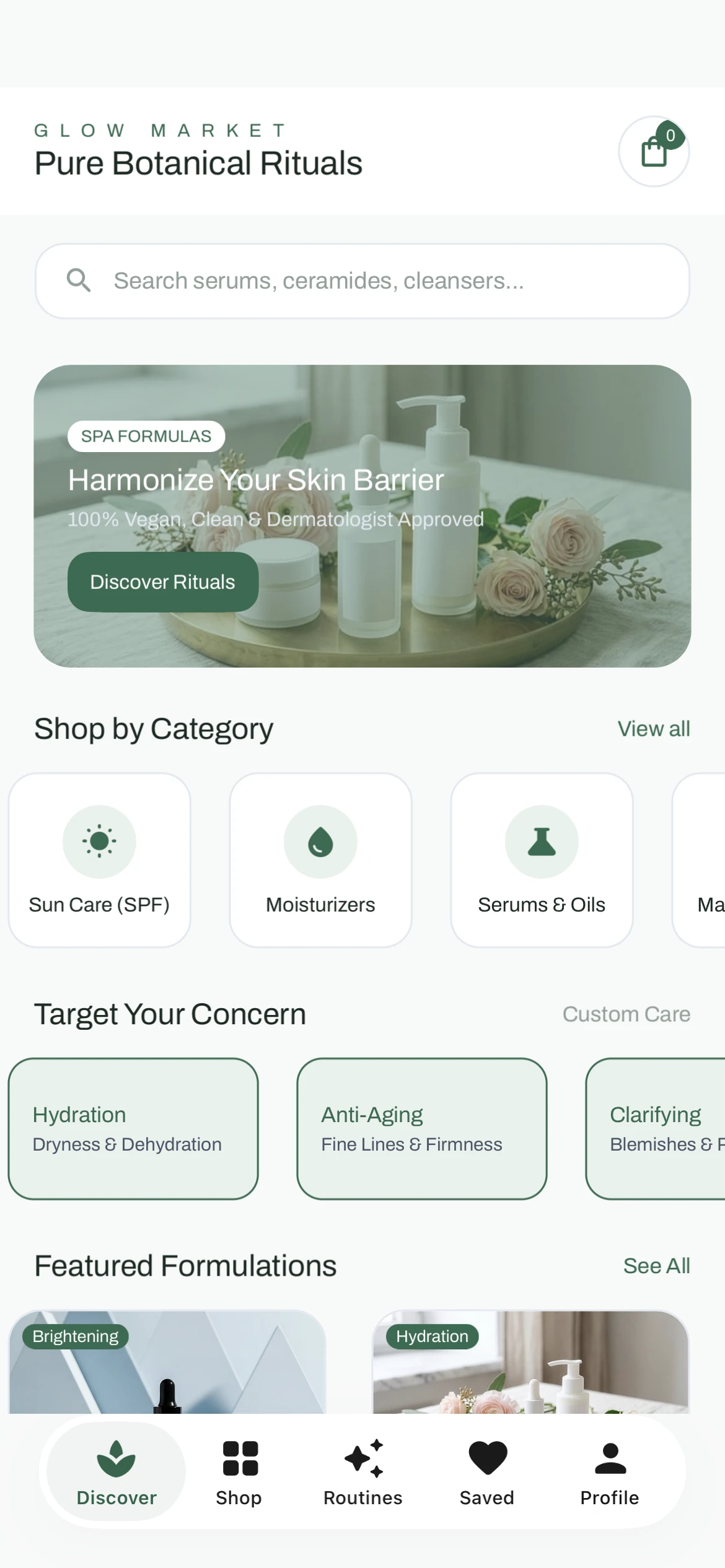 Glow Market template