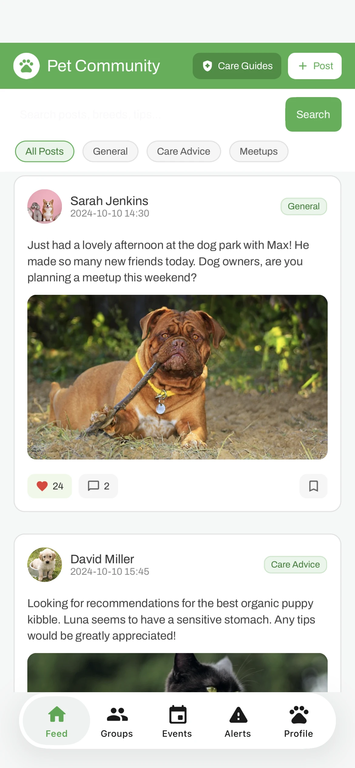 Pet Community template